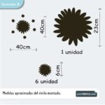 Vinilo Pizarra de Flores para Organización y Decoración - Imagen 6