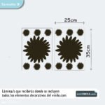 Vinilo Pizarra de Flores para Organización y Decoración - Imagen 7